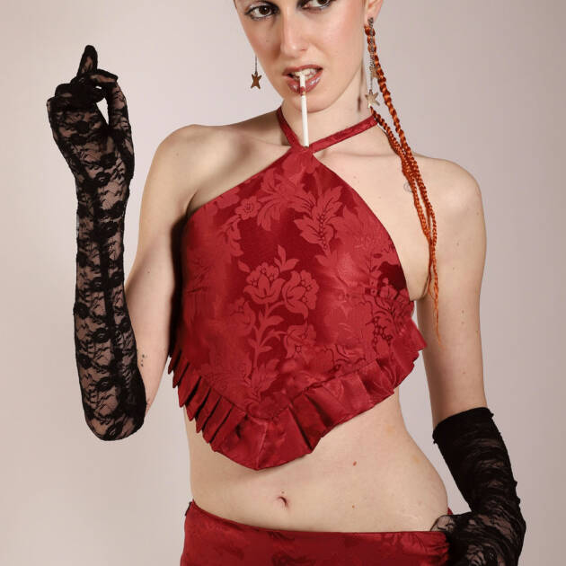 Top Rombo Tablas Cherry